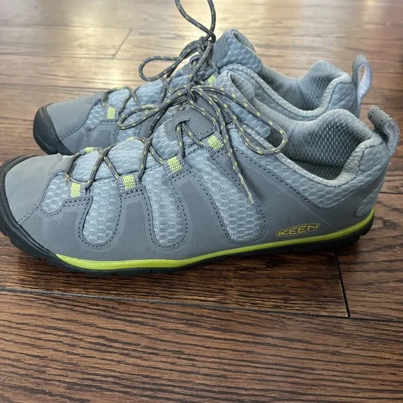 Keen Haven Womens Size 8.5 Gray And Green Hiking Trail Athletic Shoes - Picture 1 of 7